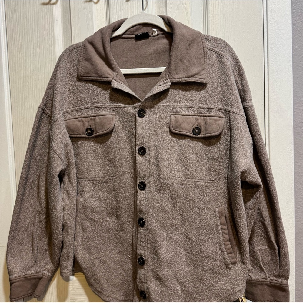 pacsun fleece shacket